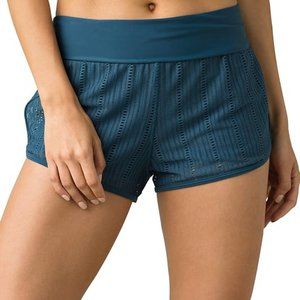 Prana Women's Shorts Blue Size - M Open knit jacqua NEW WITH TAGS